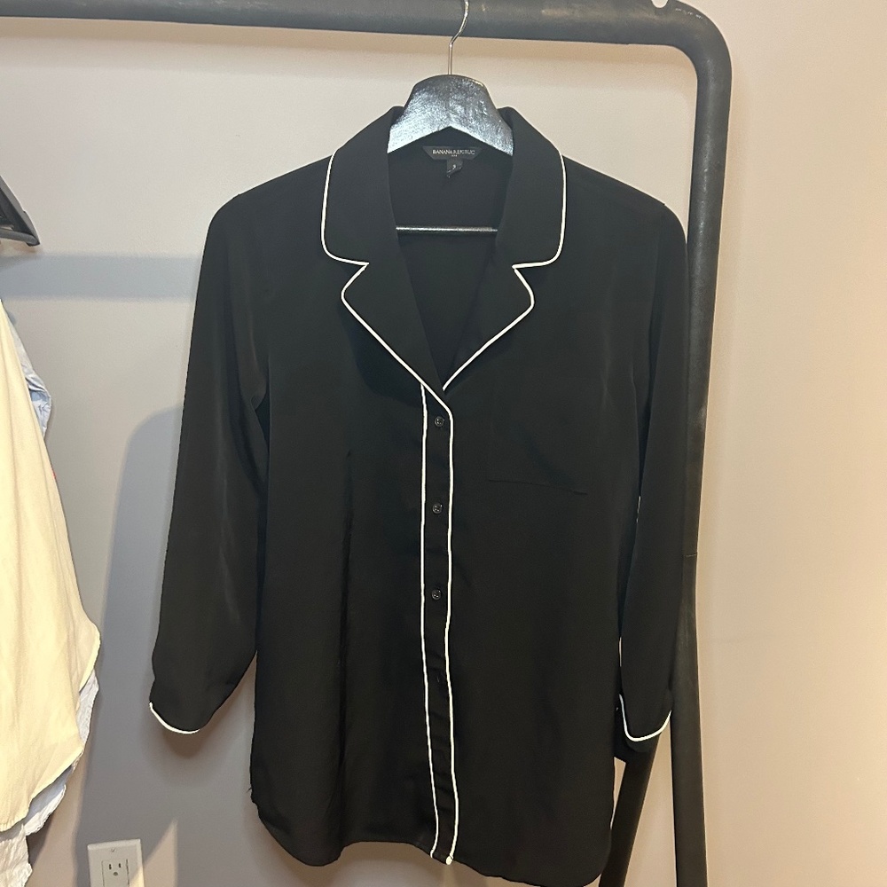 BANANA REPUBLIC collar PJ top